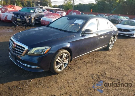 2018 Mercedes-Benz S 450 4Matic z USA, uszkodzony, nr VIN WDDUG6EB3JA351755